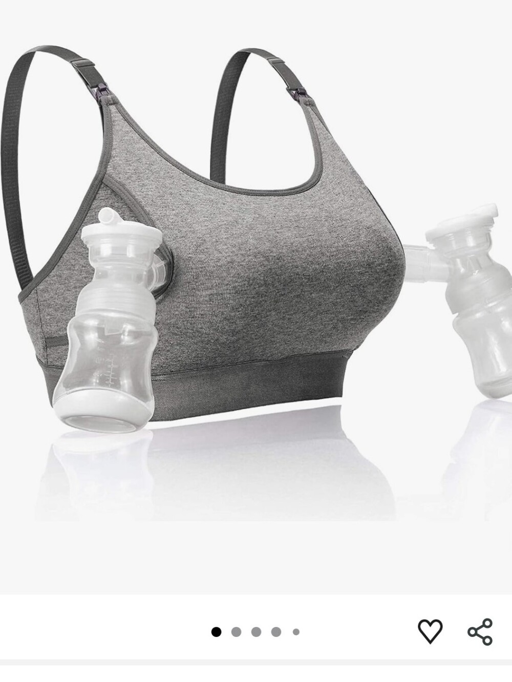 Momcozy Gray Pumping bra Medium